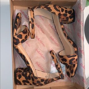 Cheetah print heels